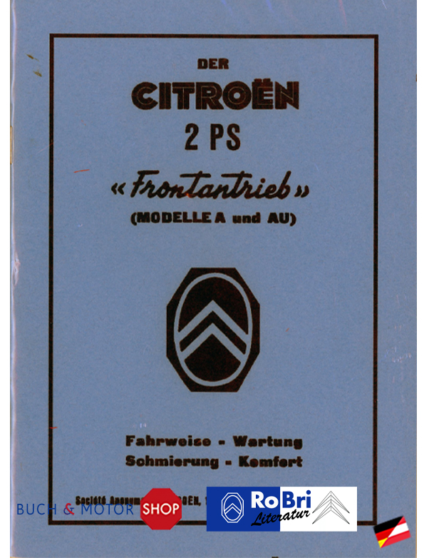 Citroën 2CV Betriebsanleitung 1953 A AU
